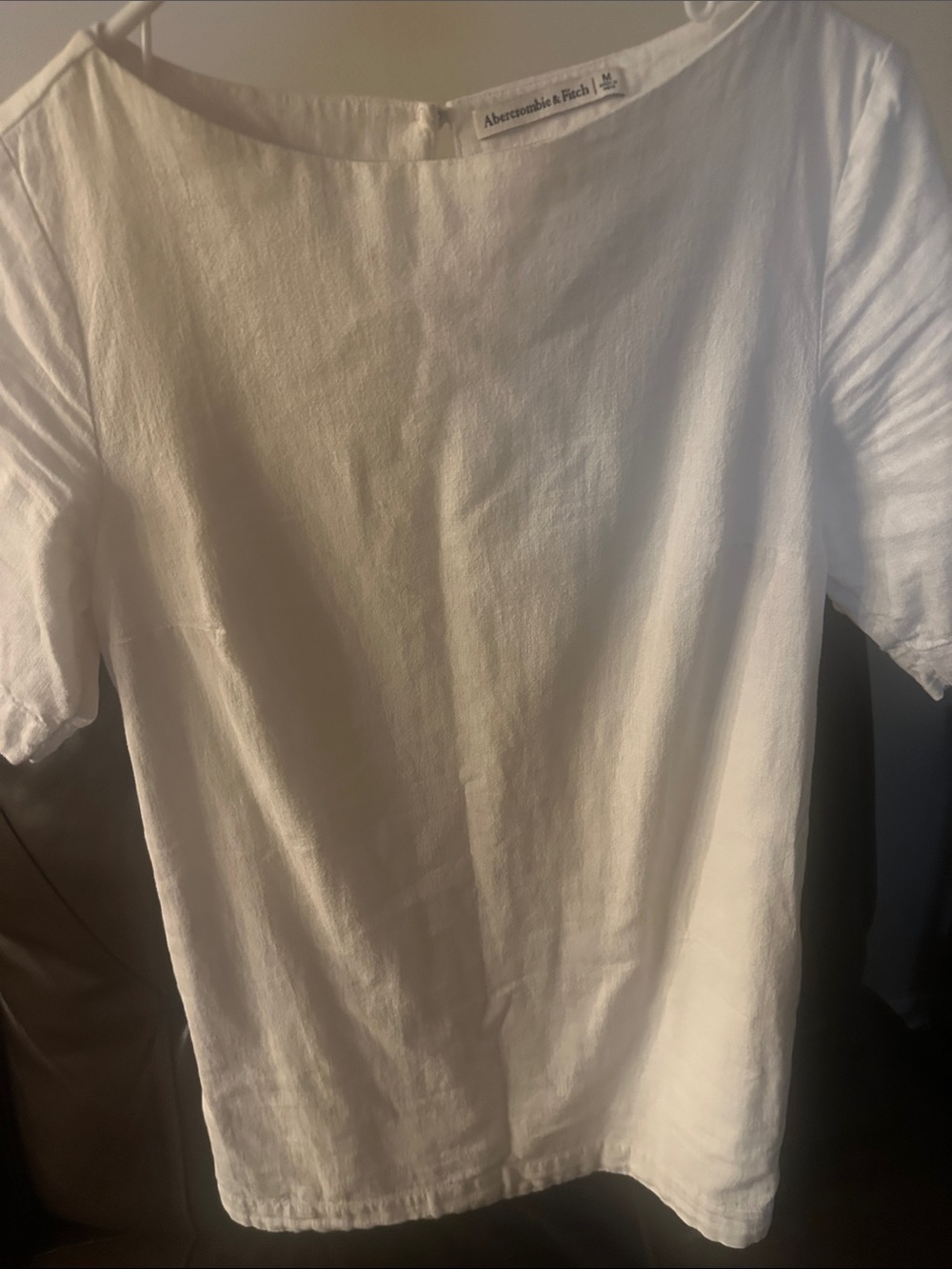 Abercrombie & Fitch Women’s Classic White Short-Sleeve T-shirt Dress